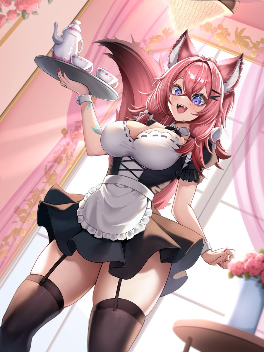 Oimatewteff's tweet photo. Ohai! 

Is there anything I can get for you? 🥰💜