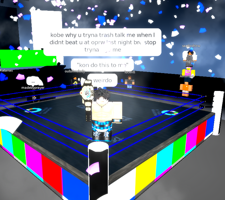 #ANDNEW <a href="/WSWOnRoblox/">World Series Wrestling</a> Light Heavyweight Champion, x2.

(GGs to Prize, 5-2), love you brother, keep grinding! ❤️