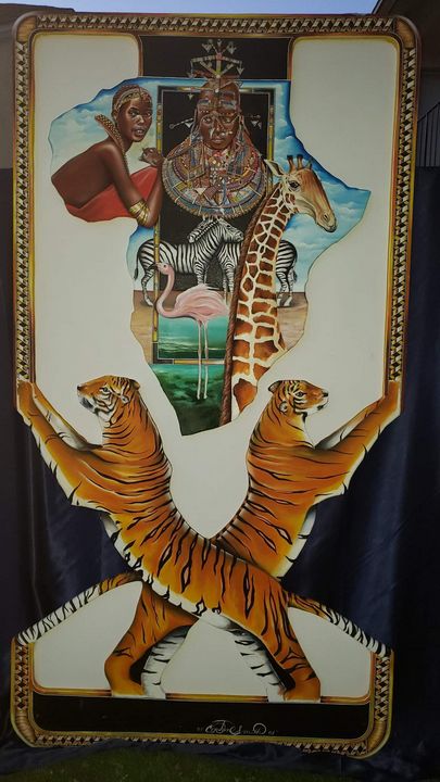 CDAEMFILMOSFERA's tweet image. Art of the Day! &quot;AFRICAN MAIDEN BRIDE&quot;. Buy at: ArtPal.com/cerdandesigns?…