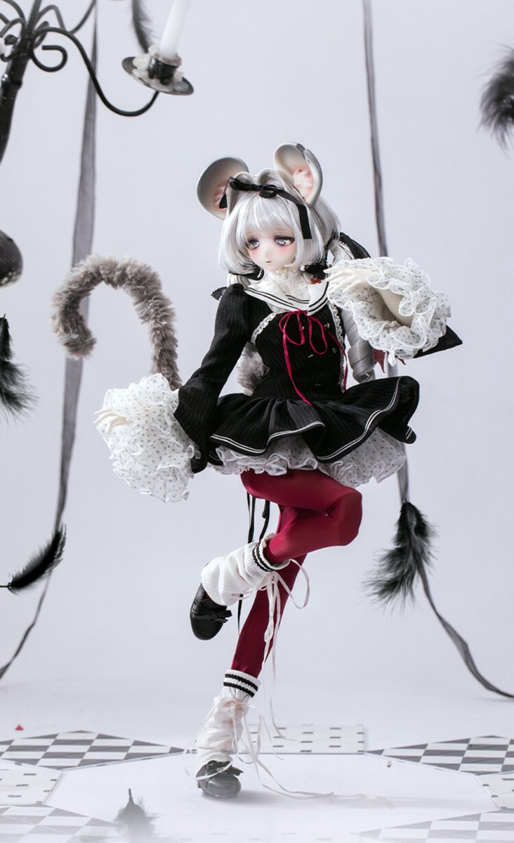 DOLLZONE　#新作ドール
🧀｢小凉｣ 🐭50cm 女の子🧀
公式メイク付きフルセット/ドール本体/
ヘッド単品/耳パーツ/全て受付中です！😍
ドール本体/フルセット：15％OFF＋送料無料になります！😉👏
➡️legenddoll.com/goods/list?bra…
#BJD #ドール #legenddoll #送料無料 #新作情報