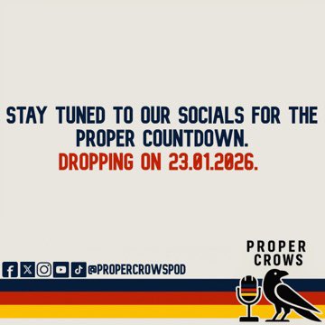 ProperCrowsPod's tweet image. 🗓️ The 2026 fixture is here and the Prime Time Crows are back!

Double ups, season opener, fixture highlights 👇

👀 Proper Countdown dropping 23/01/2026 

#AFLFixture #ProperCrowsPodcast #AdelaideCrows #AFL