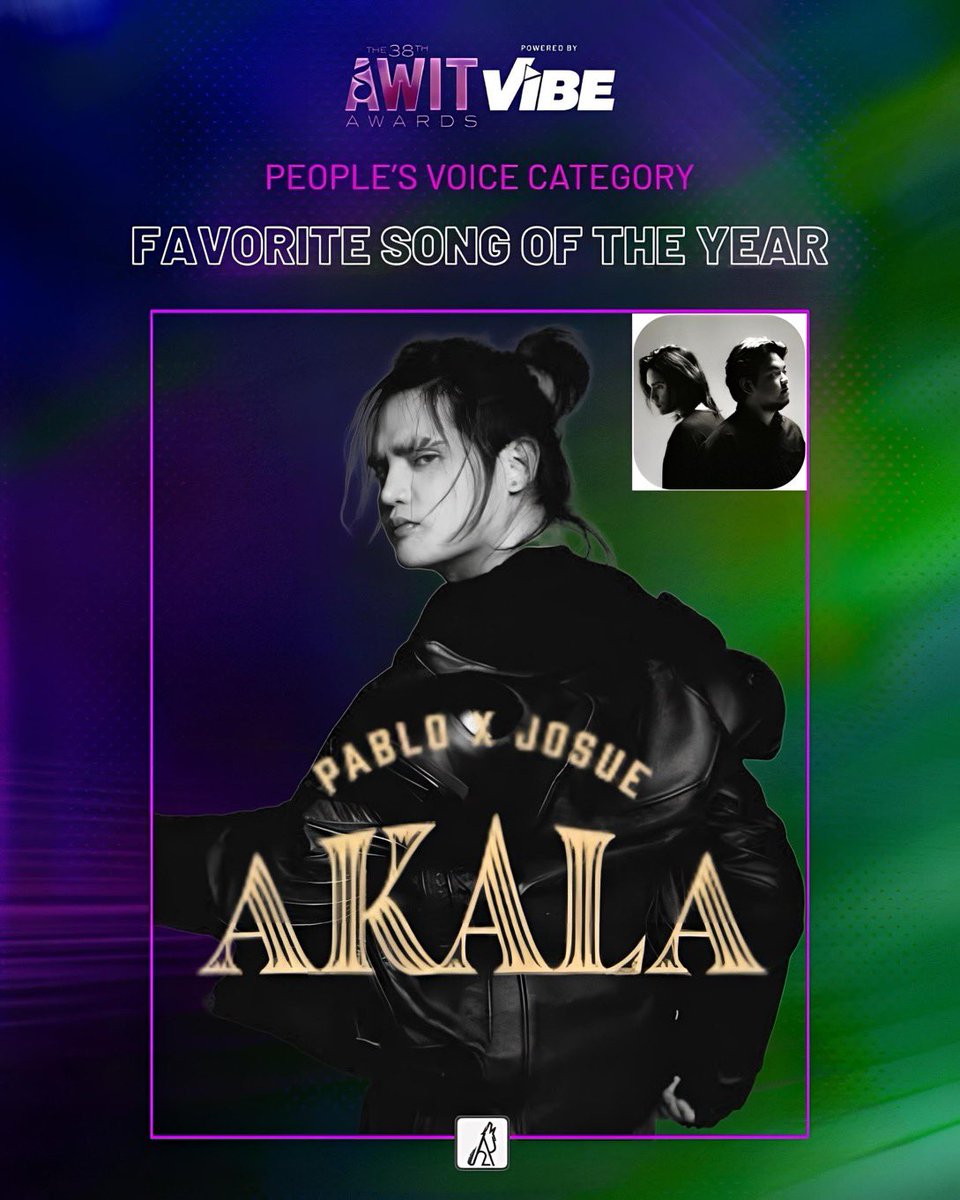 ylaewnipau's tweet image. Pa vote po AKALA as Favorite Song of the Year! Lezzgaaww!

@imszmc #SB19_PABLO #PABLO #JOSUE

Vote here vibeph.tv