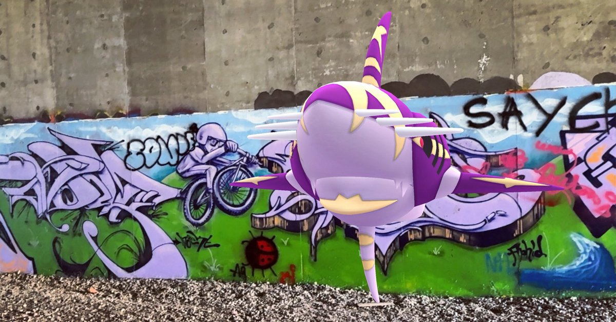 GoProCraig's tweet image. Shundo Mega Sharpedo inside the secret graffiti tunnel 🫟✨💯 

#shiny #sharpedo #GOsnapshot #RediscoverGO #PokemonGO #ARoftheday #NianticAR #PokemonGOAR #GoHubAR #Pokemon #GOsnapshotCelebration