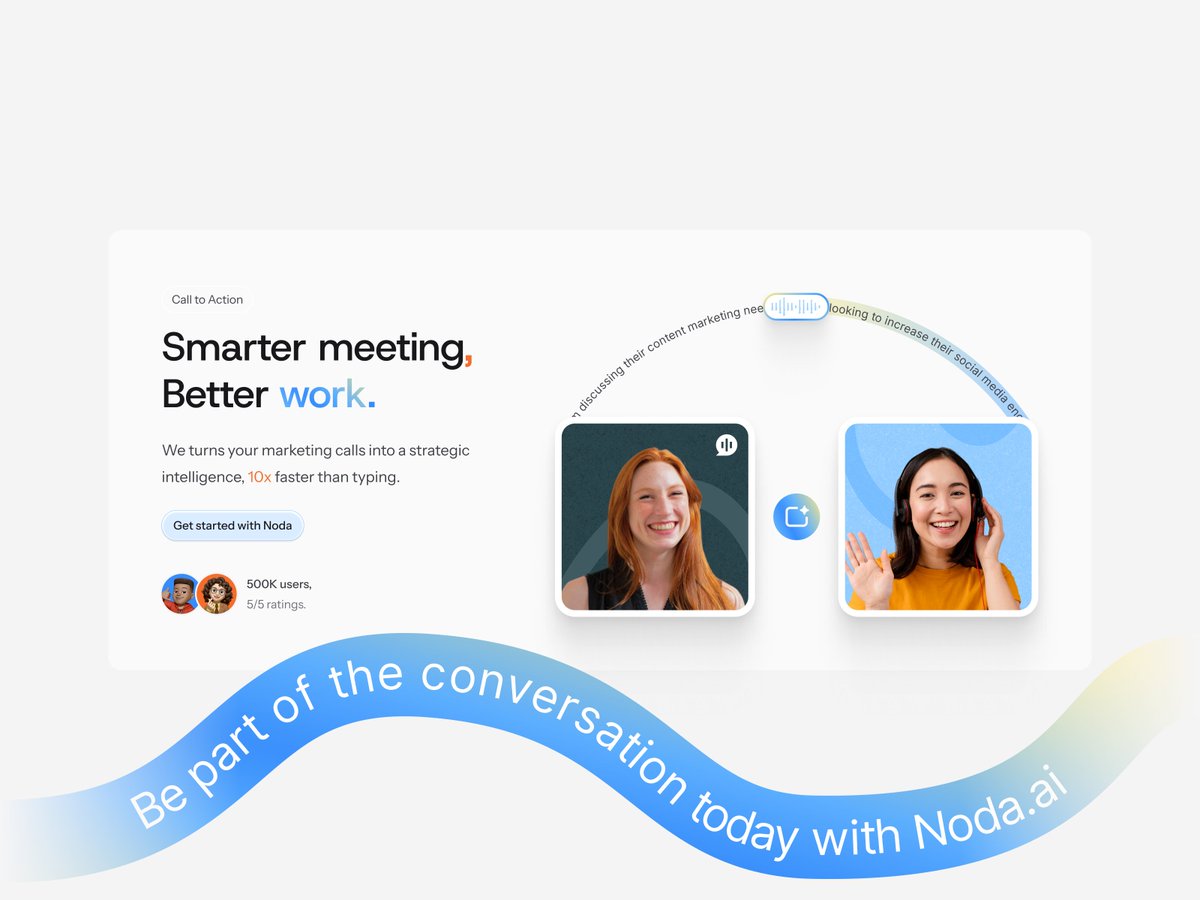 Flowbaseco's tweet image. UI Daily (9/30) 🏁

CTA Component from the Noda Collection ✨

Available for @webflow, @figma &amp;amp; @framer 

Find it here 👉 flowbase.co/components