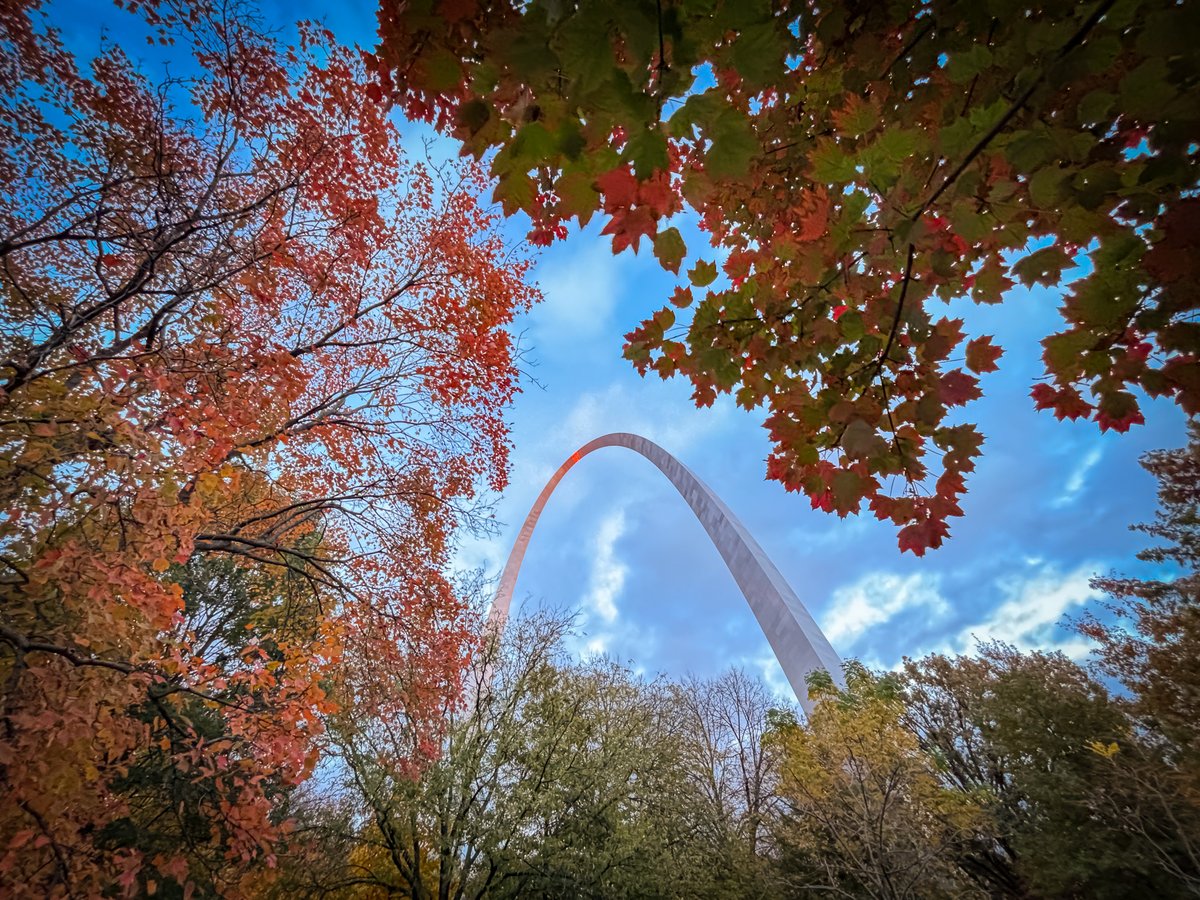 GatewayArchSTL's tweet image. 🍁 Fall colors + 💛 golden hour at the Arch is perfection. 

📸 by James G. on a recent visit to Gateway Arch National Park. 

If anyone else has a cool Arch pic, please share it with us here: hubs.li/Q03SQ4s40
