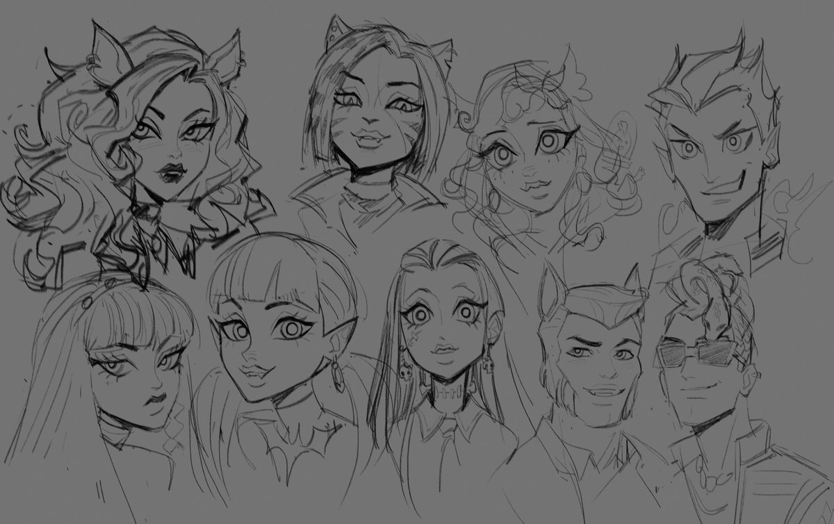 astrodid's tweet image. started rewatchin the monster high movies recently, did this back in october hehe