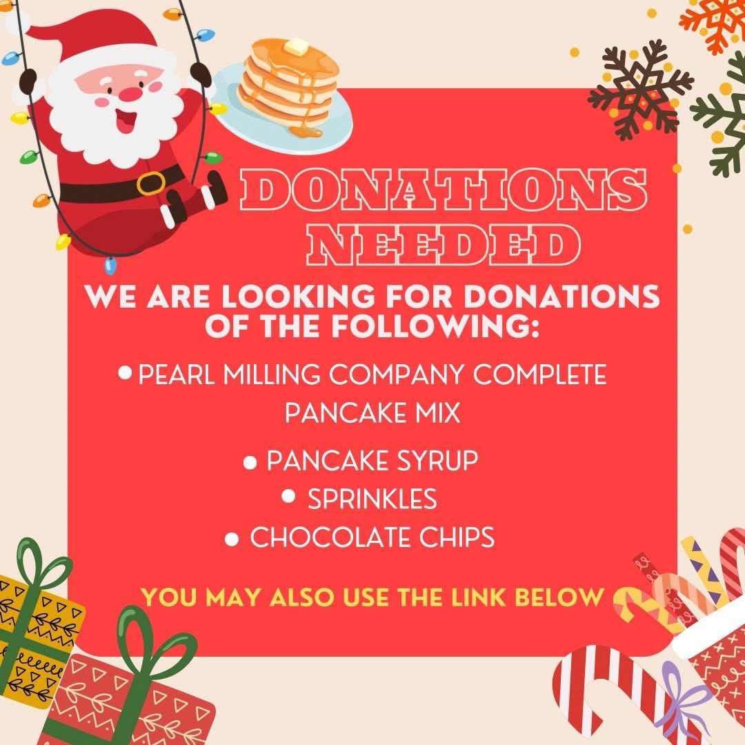ManateeCCPS's tweet image. MES PTO annual Pancakes with Santa is right around the corner!

🎟️- Tickets at $7 a person 
⏰  9-11 AM

The book fair will also be open in the Media Center!📚

We are looking for donations for this event! Please use this link walmart.com/lists/wishlist…
to donate items needed.