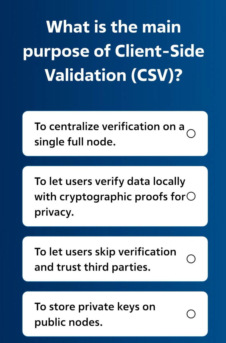 spurprotocol's tweet image. 💡 Need A Clue On Today&apos;s Quiz?

This is often accomplished using cryptographic proofs that are small enough for a personal device to verify quickly.

Learn more: spurprotocol.com/post/what-is-c…