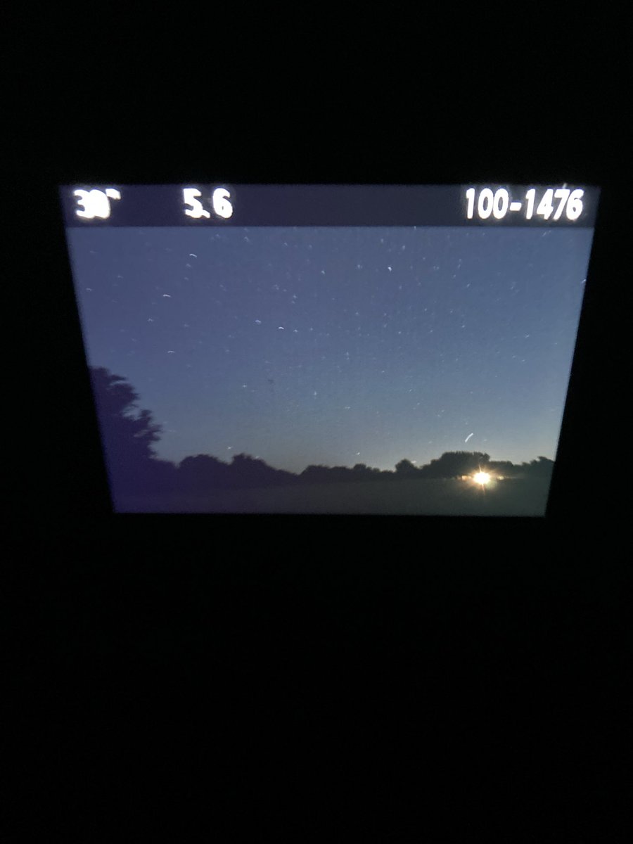 Nothing visible in Brock TX at the current time!
Looking north, 7:30 pm