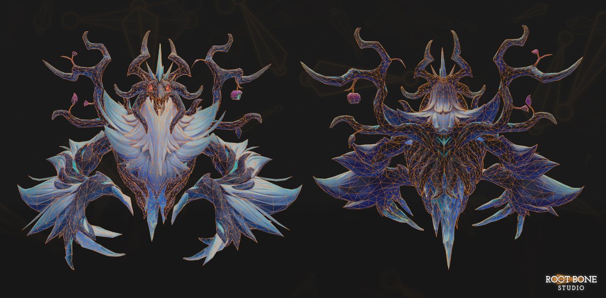 Root_Bone's tweet image. The Howl of Winter — Ancient Apparition ❄️

Final in-game look and wireframe views from our latest Dota 2 set.

Sculpting and 3D modeling by our team at @root_bone
Concept art by @Nobel_via 

See the full project and additional views on ArtStation: artstation.com/artwork/eRNbaD…