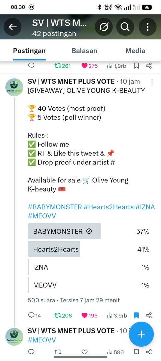 jojogrcsn's tweet photo. @SellerVotes For #BABYMONSTER https://t.co/8m5JPUFYiO