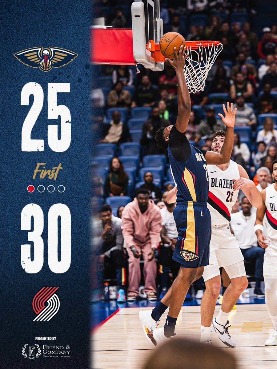 after the first
#Pelicans | @Friend_and_Co