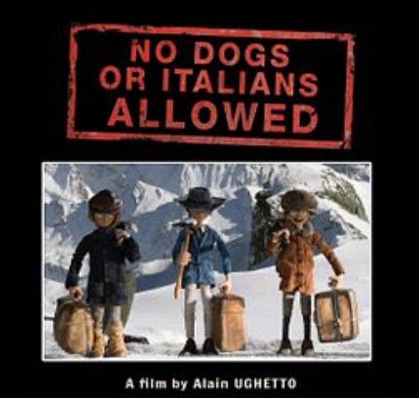 Rigodon61's tweet photo. #NovemberMovieChallenge
12, immigrants
Interdit aux chiens et aux Italiens
(#AlainUghetto, 2022)
#filmdanimation
#StopMotion https://t.co/pAjXfYy0vG