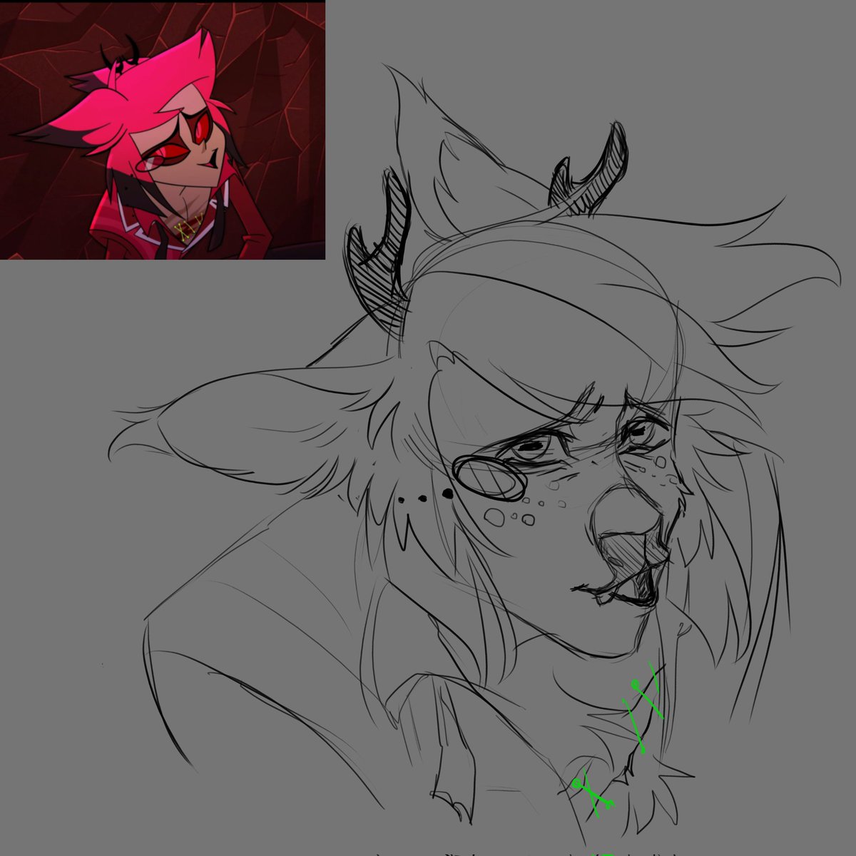 #Alastor redesign for fun 
.
.
.
#HazbinHotel #hazbinhotelseason2 #HazbinHotelAlastor