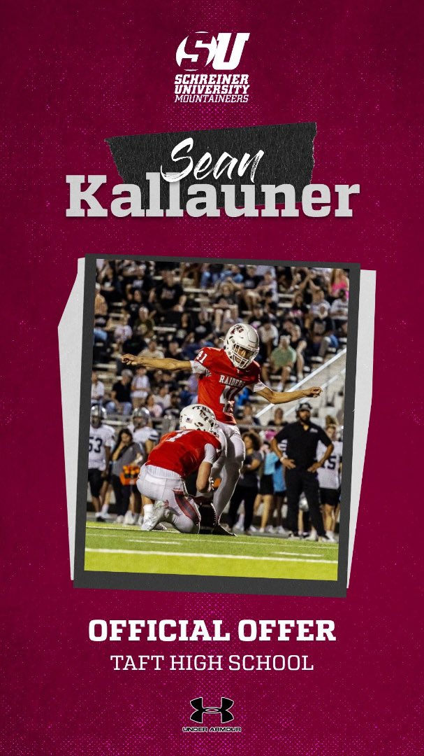 sean_kallauner's tweet photo. After a great conversation with @coachkeithallen , I’m blessed to receive an offer from Schreiner University! #AGTG 
@SchreinerFB https://t.co/mXL0uLYwxc