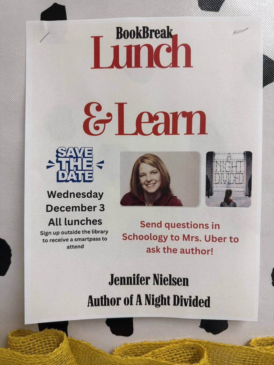 The SMS Library held its first ever Lunch and Learn! Students and even some staff enjoyed their lunches in the library while they heard from author Randall Munroe! It was enjoyed by all! We can’t wait to hear from author Jennifer Nielsen in December!