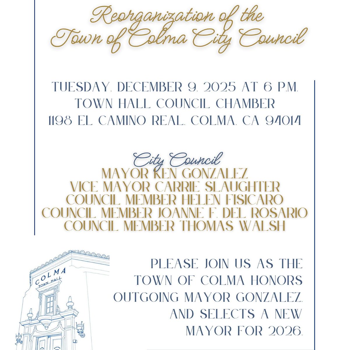 Town of Colma tweet media