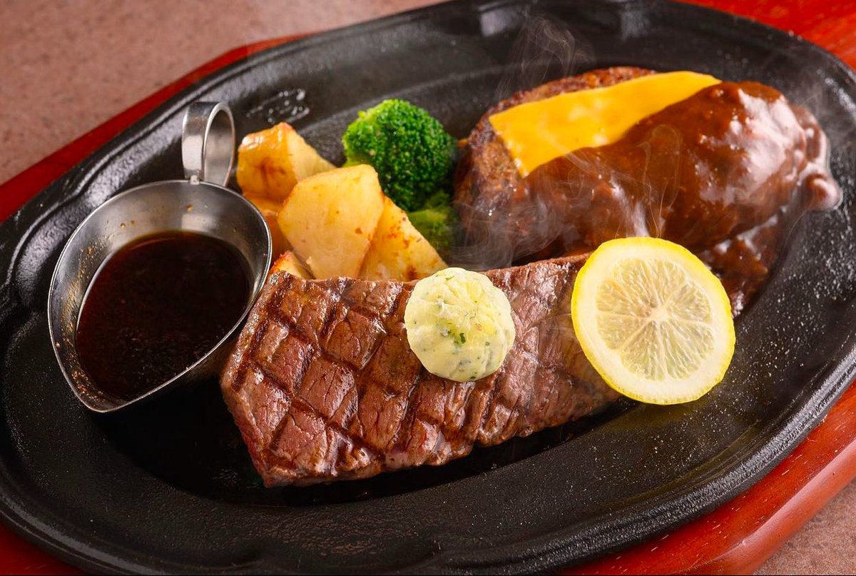 万世ステーキ＆万世ハンバーグの2つが同時に楽しめる、その名は