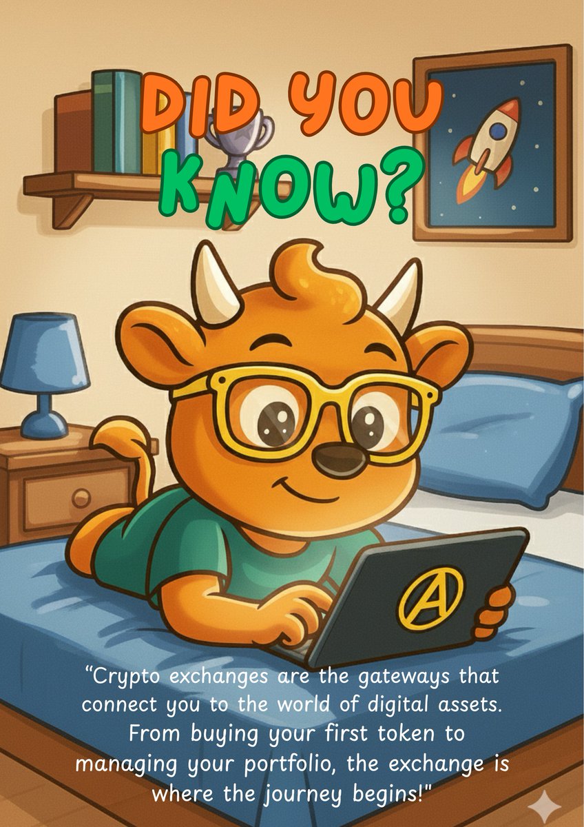 ANOAtoken's tweet image. Did you know? 🚀
Crypto exchanges are the gateways to your digital asset journey. From buying your first token to managing your portfolio, everything begins at the exchange. Ready to start your adventure? 😉✨&quot;&quot;

#DidYouKnow #CryptoEducation #CryptoBasics #DigitalAssets…