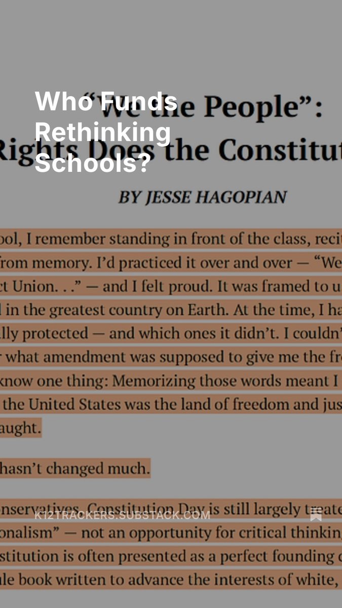 Who Funds Rethinking Schools?  

open.substack.com/pub/k12tracker…