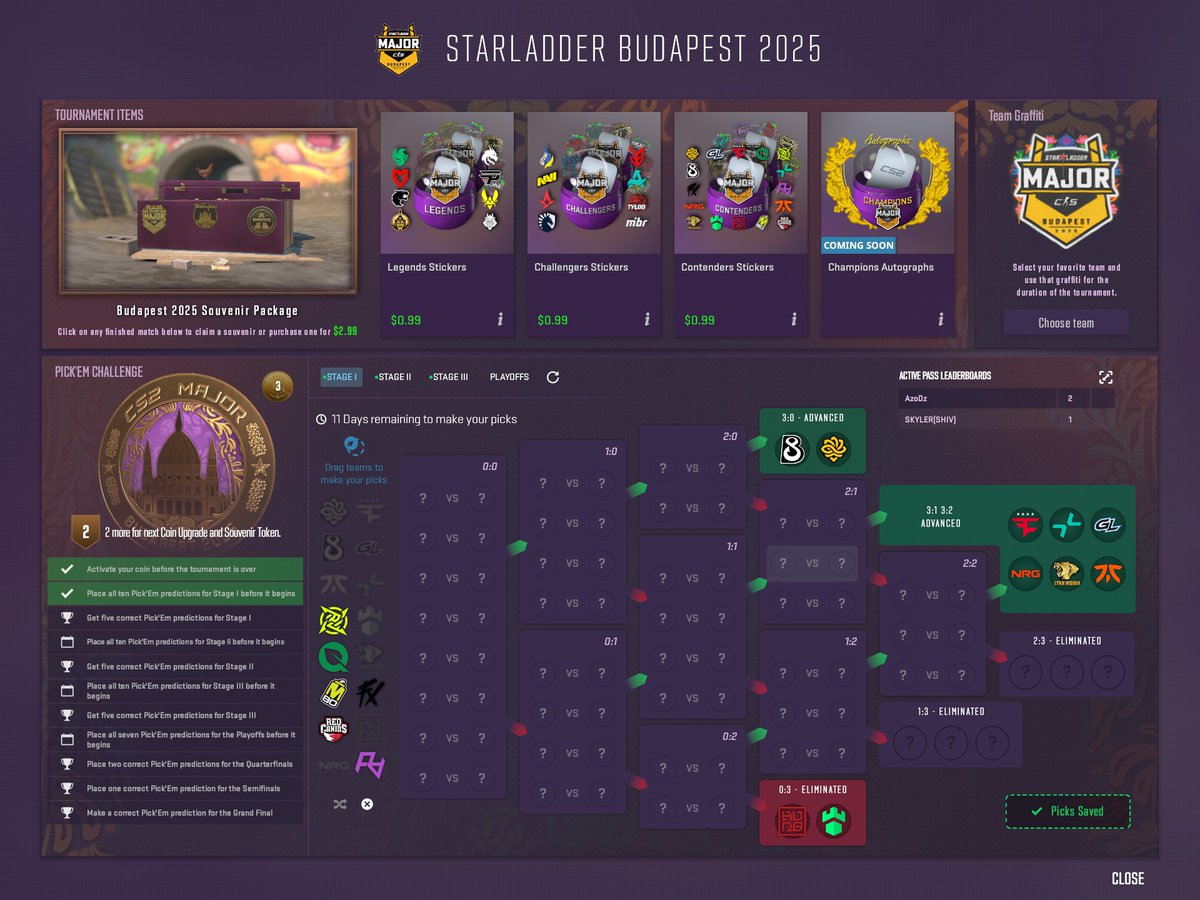 TheCS2Historian's tweet image. TOTALLY UNBIASED PICKEMS!