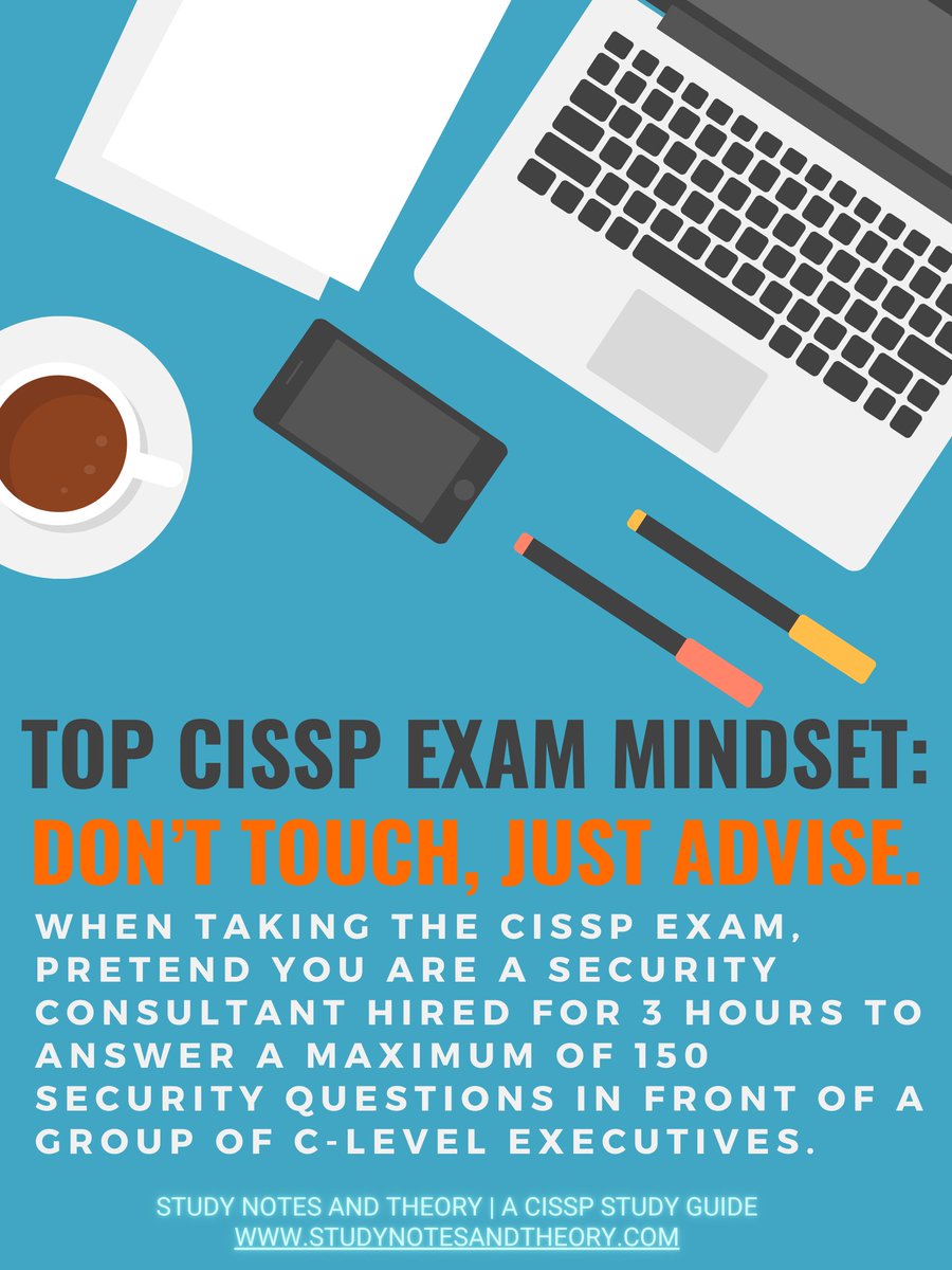 Notes_Theory's tweet image. Advanced CISSP Mindset from: studynotesandtheory.com/signup
*
*
#cissp #infosec #cybersecurity #security #cyber #informationsecurity #tech #technology #bigtech #cloudsecurity #ccsp #certifiedincybersecurity  #cloudsecurity #isc2 #aws #azure