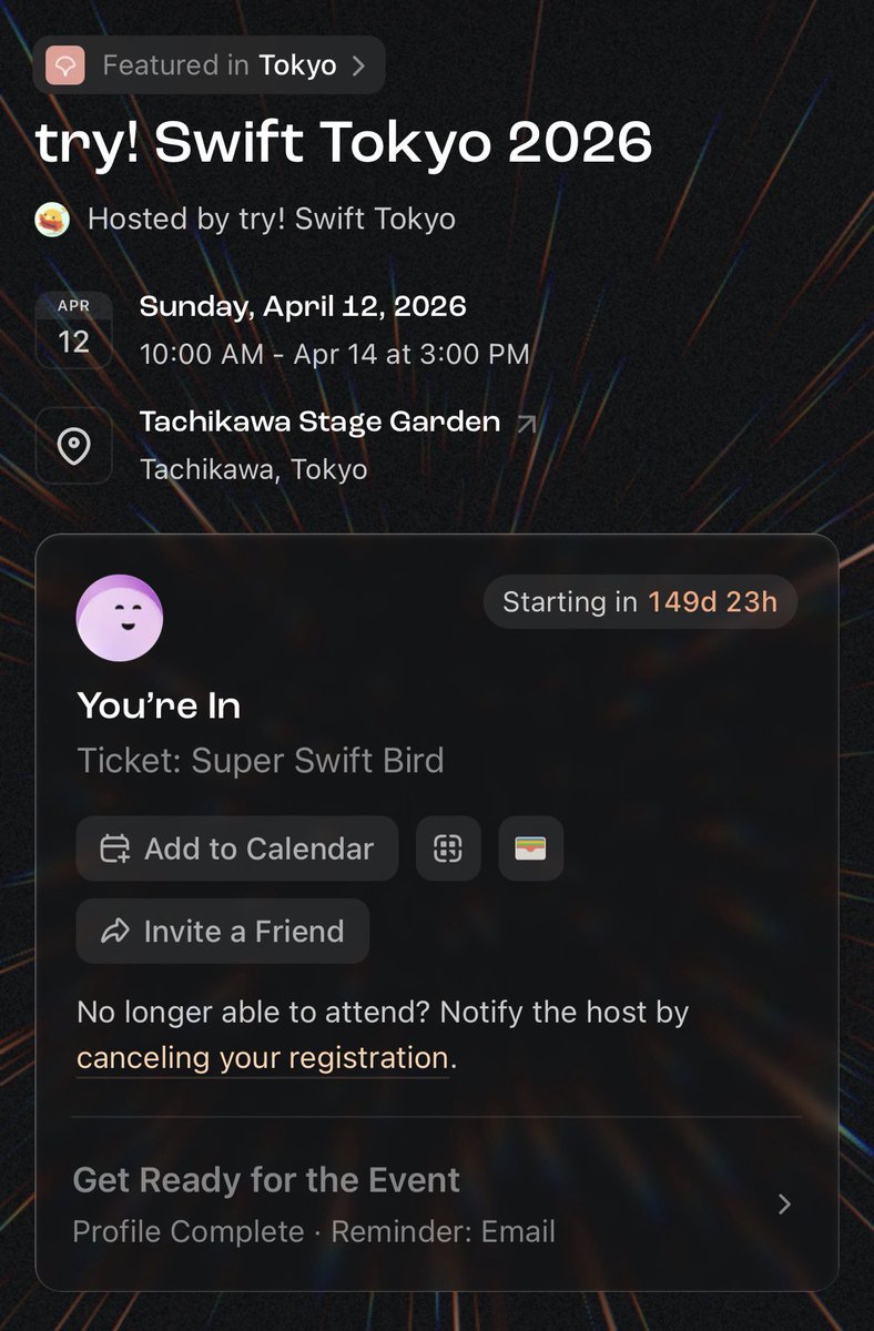 Tatsuz0u's tweet image. #tryswift ROM 参加 🥴