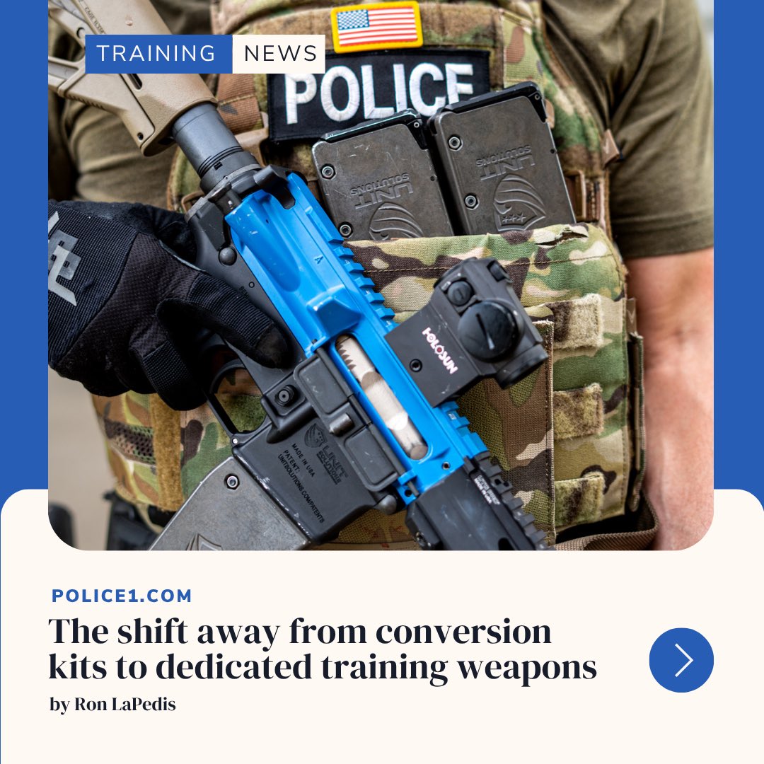 _unitsolutions's tweet image. 🚨The next major shift in police training is already here. UNIT Solutions is driving a long-overdue paradigm shift by equipping officers with dedicated training weapons that finally deliver both realism and safety in one platform. Article from @PoliceOne police1.com/police-product…