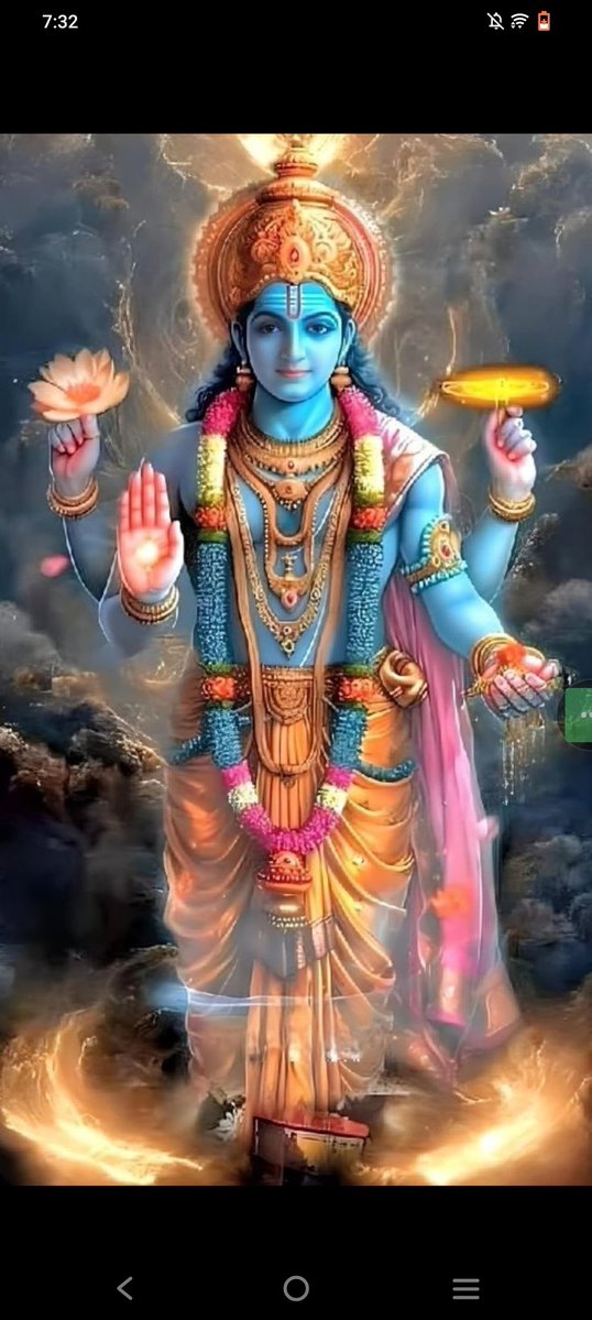 जगत के पालनहार श्री हरि विष्णु जी!
ॐ नमो भगवते वासुदेवाय नमः!!🙏