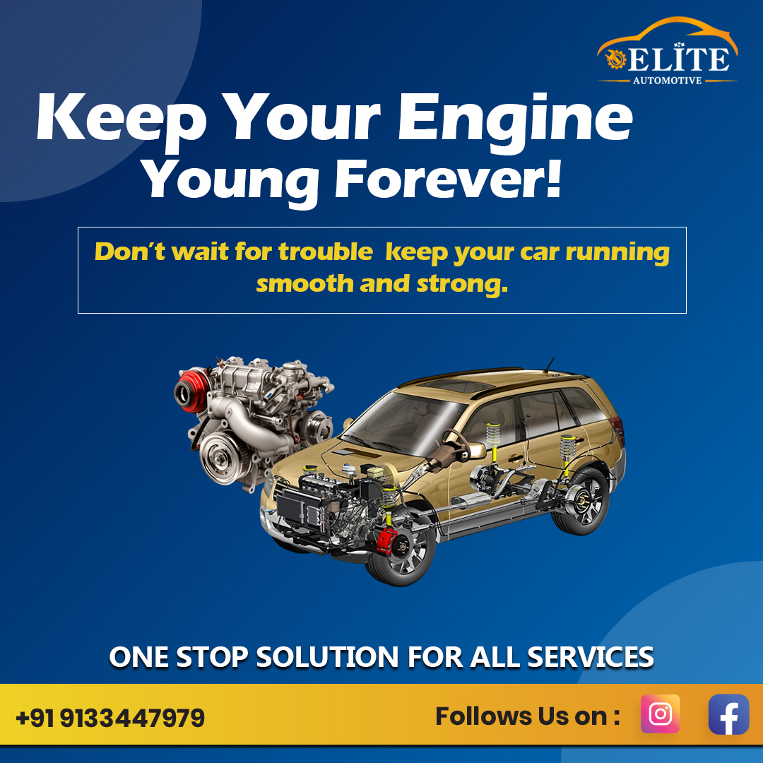 vgkraju9's tweet image. 🚗 1️⃣ Keep Your Engine Young Forever!

🛢️ Regular oil changes = longer engine life!
Don’t wait for trouble — keep your car running smooth and strong.
📅 Book your oil service today with Elite Automotive.
🔧 Quality oils | Expert Technicians | Hassle-free Service

#CarEngineCare