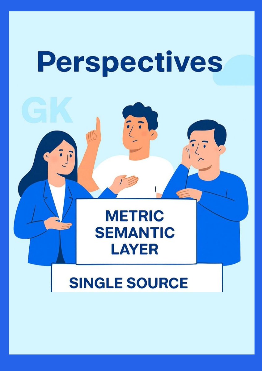 ada_dataanalyst's tweet image. 💡 Why does the same GMV number look different depending on which team you ask?

Ops, Product, Finance — one metric, three reports, three answers.

That&apos;s why the Metric Semantic Layer matters:

Centralized metric definitions

Decoupled semantics from raw data

Define once, reuse…