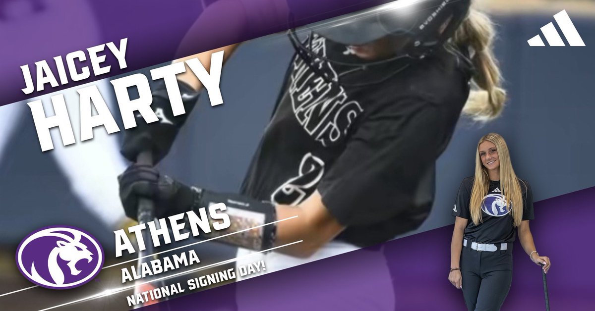 UNASoftball's tweet image. Please welcome speedster Jaicey Harty from Athens High School to Florence ‼️

She hit .518 last year with 80 runs and 63 stolen bases‼️

#RoarLions 🦁