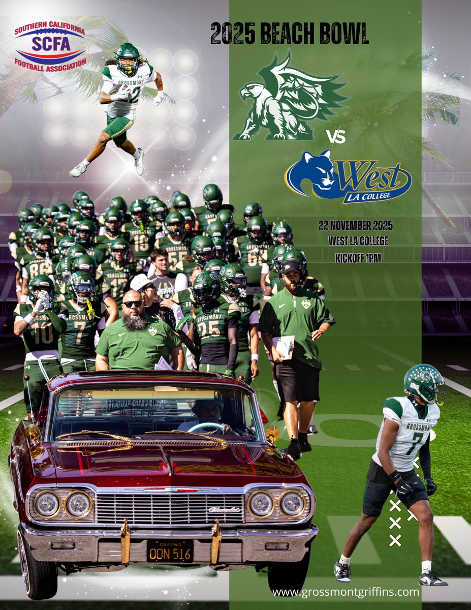 It’s official. Beach Bowl is locked in 1pm @ West LA vs <a href="/WestLAFootball/">West LA Football</a> <a href="/scfafootball/">Southern California Football Association</a> <a href="/JUCOFFrenzy/">JUCO Football Frenzy</a>