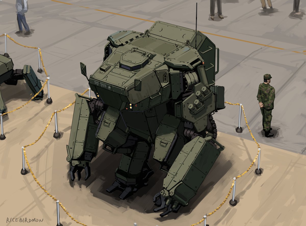 Equipment display by artist Hozumi Mado