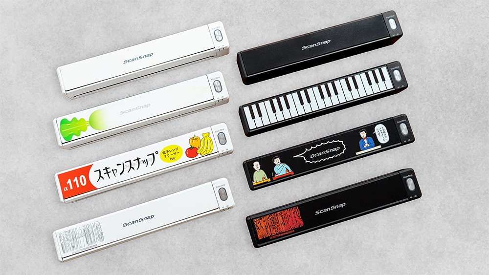 ScanSnapJP's tweet image. そして本日より、モバイルスキャナー
ScanSnap iX110 が販売開始！

お値段 25,000円(税抜・PFUダイレクト価格)

もちろんデザインカバーも同時発売です🎶
カバーはお値段 3,000円(税抜・PFUダイレクト価格)

#ScanSnap