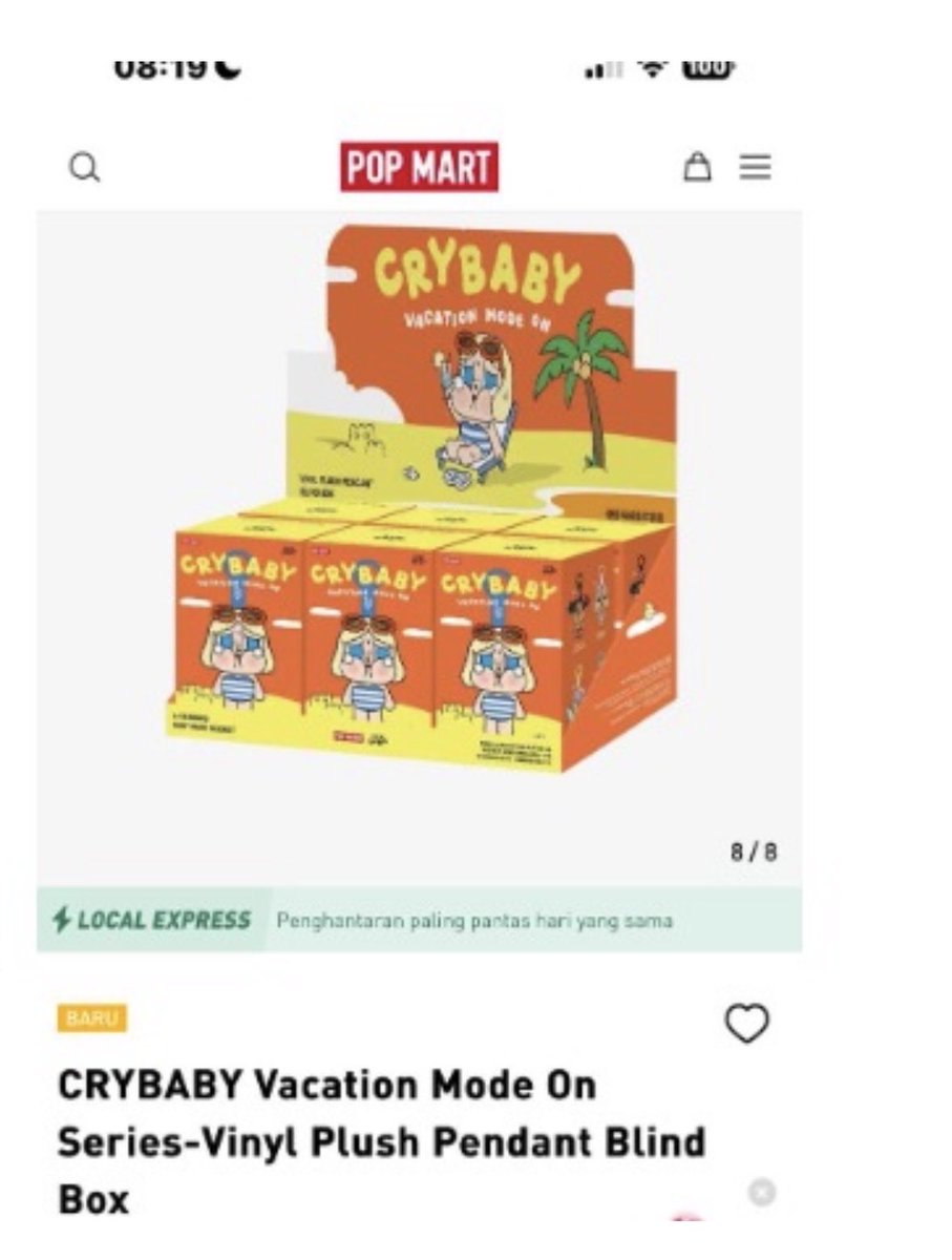 teobeeyeen23's tweet photo. PM me urgently!
I want to buy the Cry Baby Vacation Mode On Series - Vinyl Plush Pendant Blind — full box of 6 today! https://t.co/Dt4094T2FK