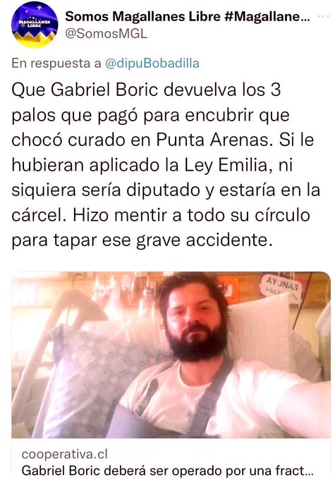 BOMBAZO: NUEVO GOLPE A BORIC: El gobierno intentó usar presupuesto público para contratar 
asesoría legal para defender a Diego Pardow ante acusación por megafraude de las cuentas de luz. La 
contralora Dorothy Pérez propinó otro golpe a Boric. ¡Grande Dorothy!.