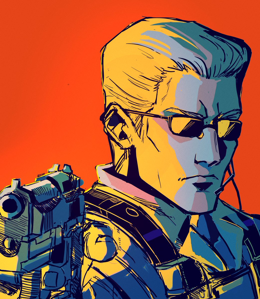 skelesass's tweet image. been feeling ill all day, so have something quick
#REBHFun #ResidentEvil #AlbertWesker #sketch