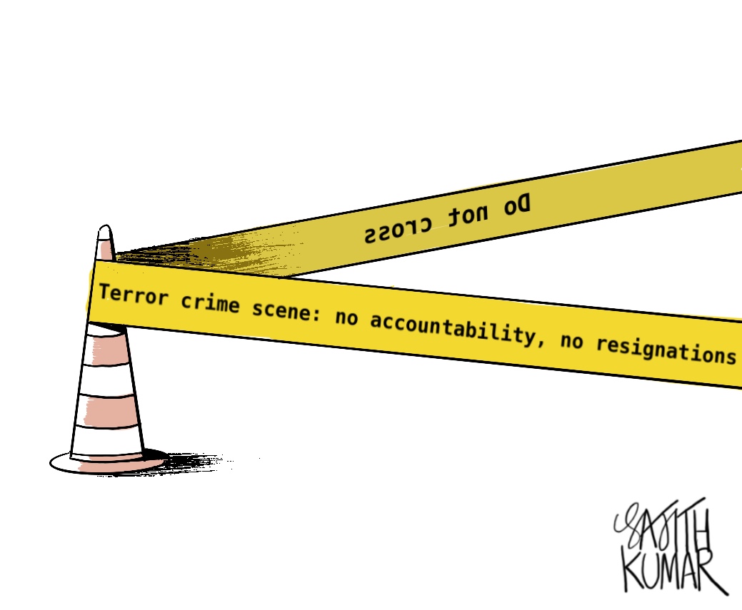 sajithkumar's tweet image. #DelhiBlast cartoon @DeccanHerald