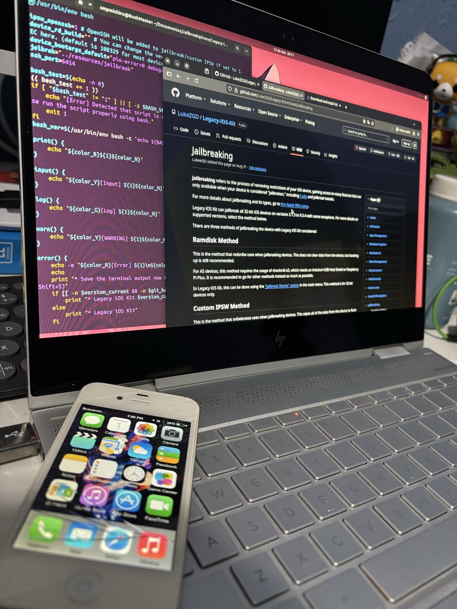Se viene un video interesante de jailbreak a iPhones viejos pipol, así nomas quedo