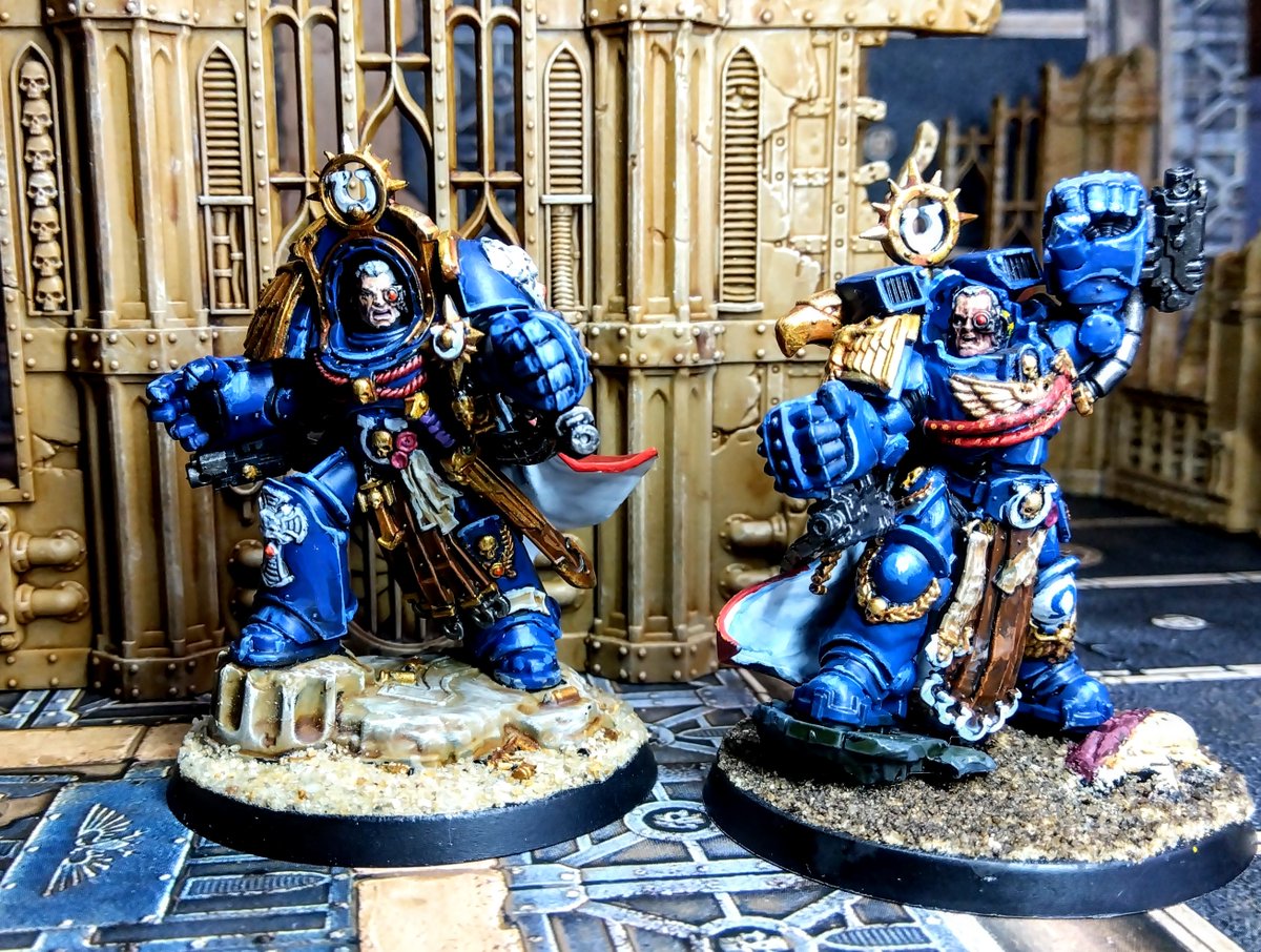 #ウォーハンマー40K よりウルトラマリーン戦団長「マルネウス・カルガー（アンティロカスの鎧装備）」です。
ターミネイターとの合流、縦深攻撃、全力/退却移動からの射撃/突撃が可能に。
ターミネイターになった事でよりマッシブな印象に。
#ウォーハンマー 
#WarhammerCommunity 
#miniaturepainting