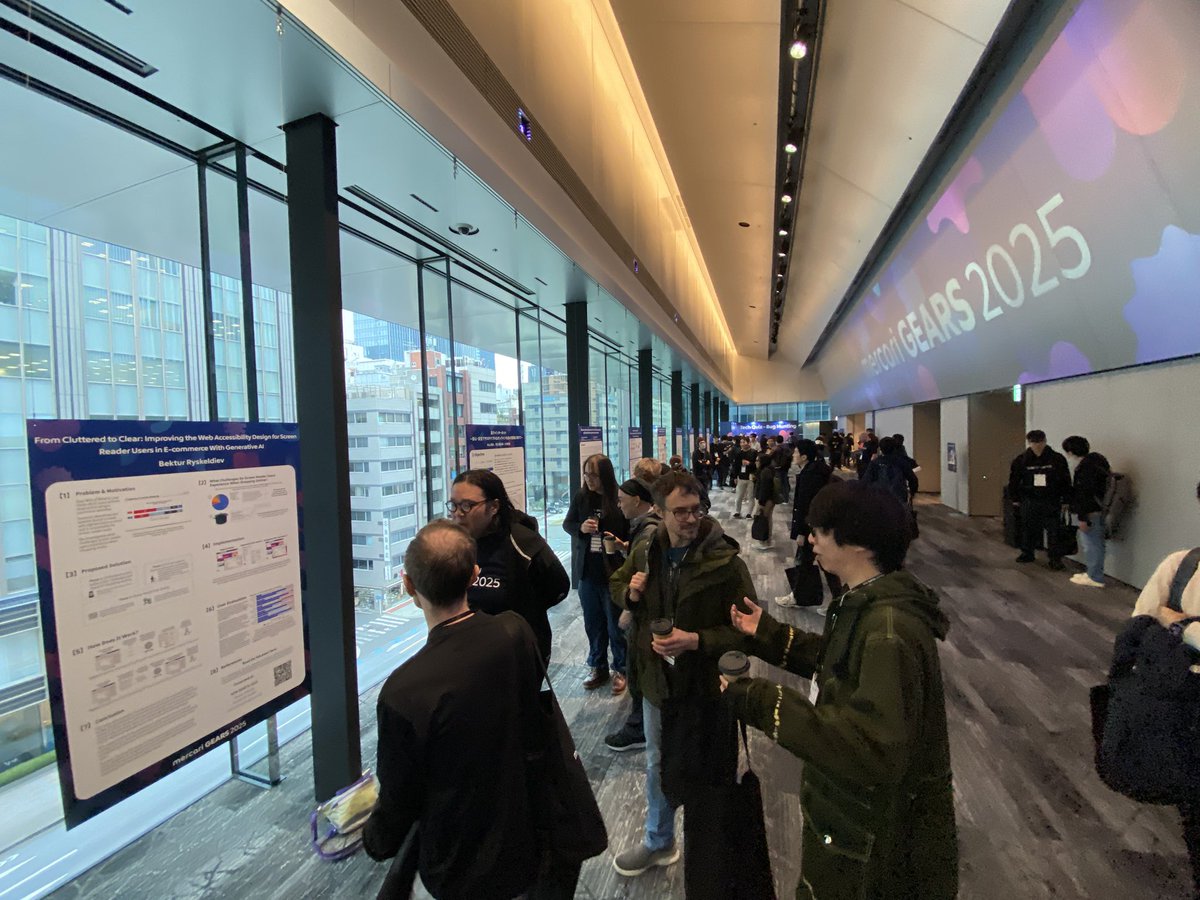 afroscript10's tweet image. 弊社のテックカンファレンスに来たぞ💪
R4Dからもポスター出してます🙌

#mercarigears2025