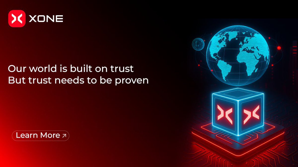 xone_chain's tweet photo. In this age of information overload, what we need is verifiable truth, not just beliefs.

How to trust, whom to trust, and what to trust are questions worth rethinking.

Attestations are the cornerstone of digital trust.

With EAS on #XoneChain, every claim can be proven, verified, and shared transparently.

Thanks to @eas_eth for bringing verifiable trust to Web3.

Try it: https://t.co/JuRZShV7Ux
See details: https://t.co/fZ84VuDygy