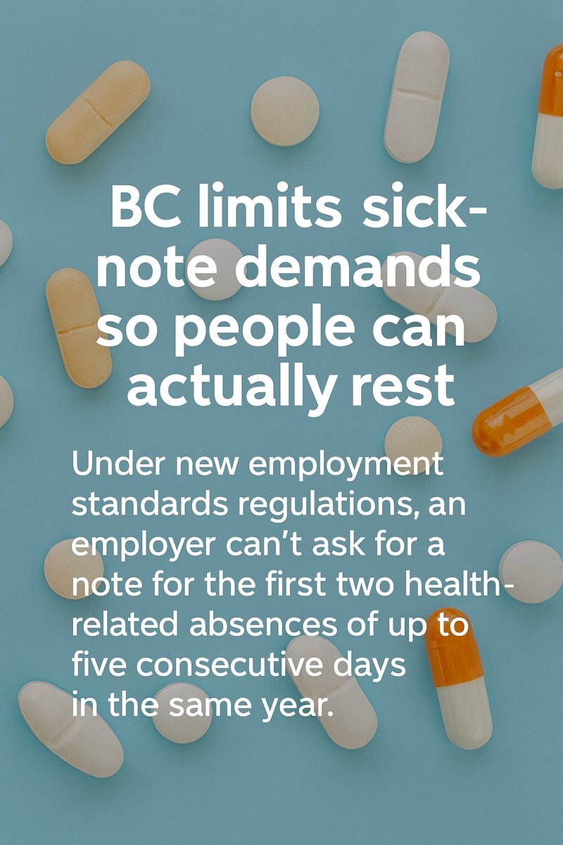 sunny_bansal55's tweet image. Employers can’t require a sick note for the first two health-related absences of up to five consecutive days each year.  

#Doctors #Medical #sicknote