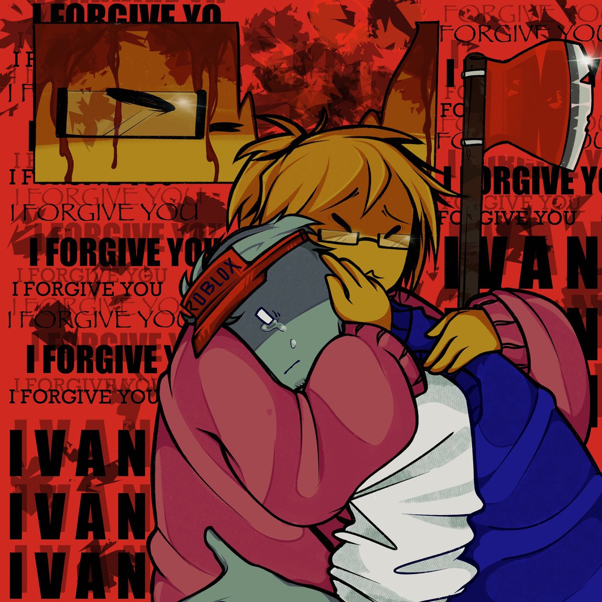 gigiyippee's tweet image. #badthingsroblox #ivandrew #robloxart