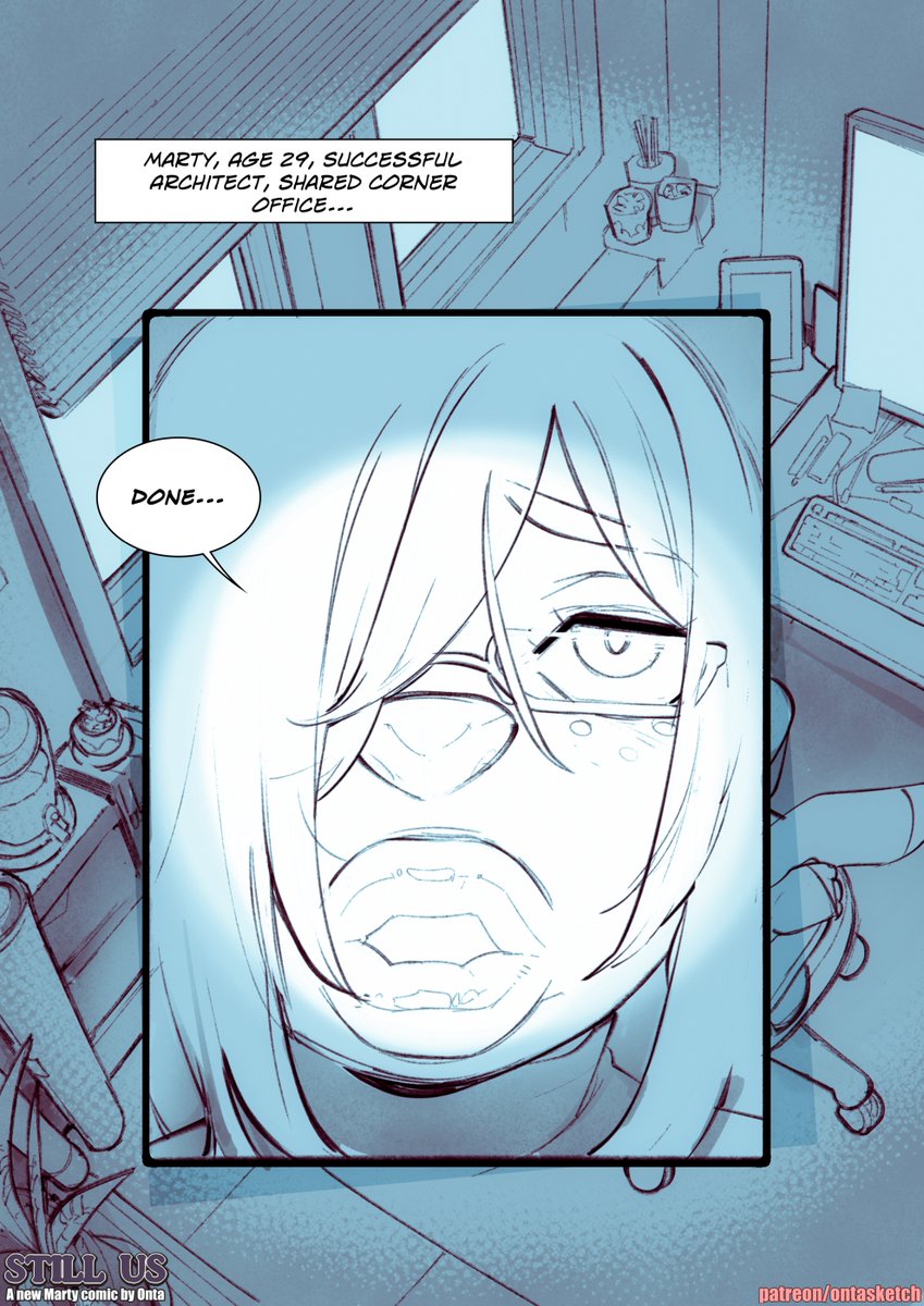 ontahb's tweet photo. The first 4 pages of still us.  If you appreciate this idea and would like to help fund then next 65 pages (and hopefully all 250 pages over the next 2 years) I could really use your support! https://t.co/r6y4G4IR0H