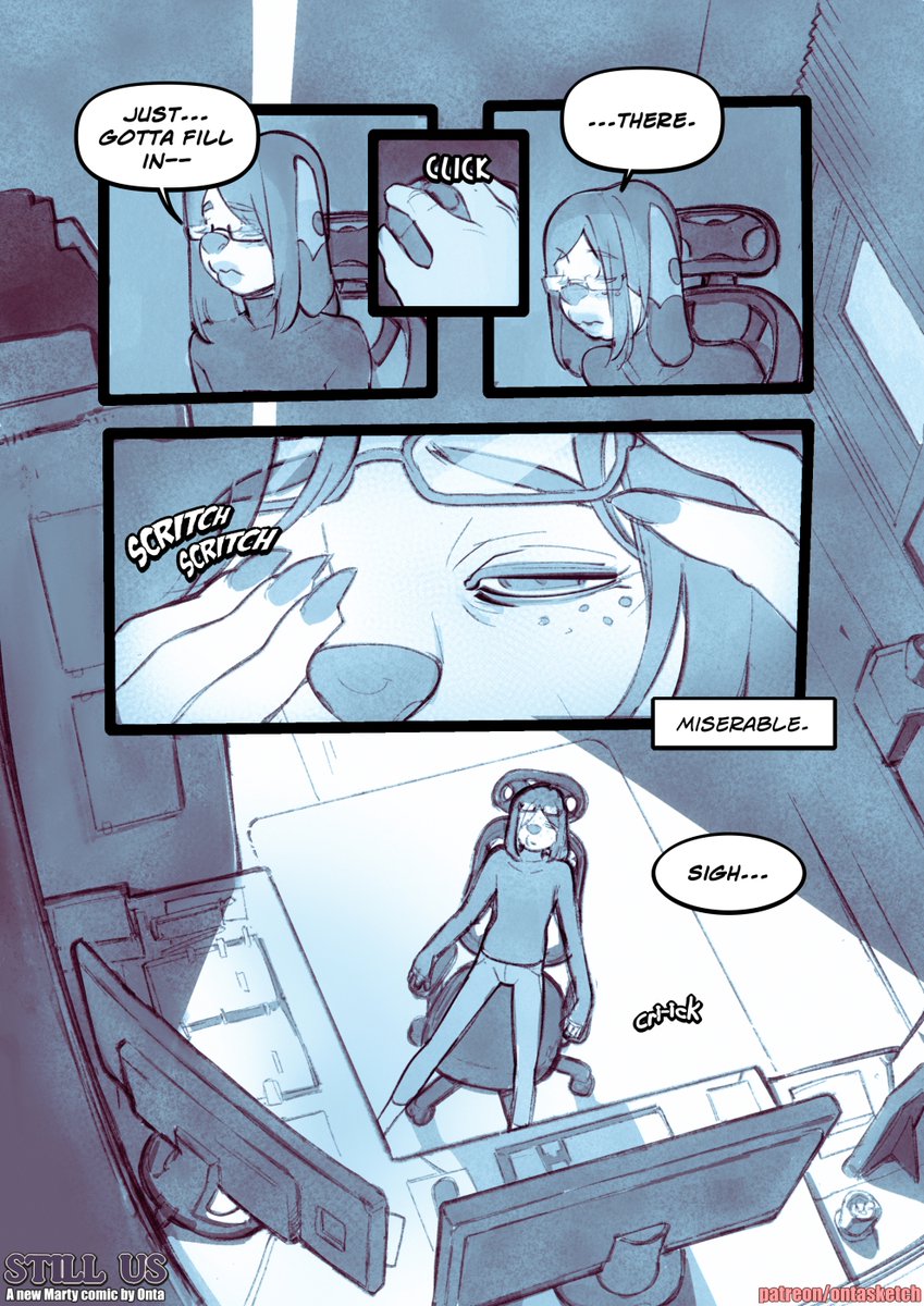 The first 4 pages of still us.  If you appreciate this idea and would like to help fund then next 65 pages (and hopefully all 250 pages over the next 2 years) I could really use your support!