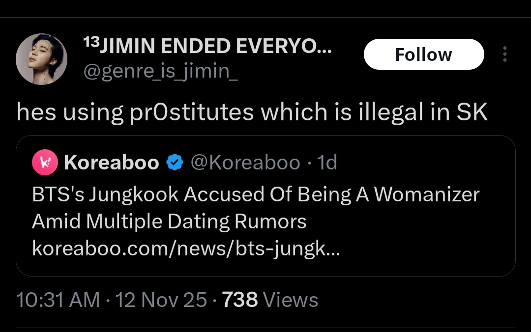 JeonKayz's tweet image. We urge @HYBEOFFICIALtwt @BIGHIT_MUSIC @bts_bighit to take action against the ongoing online attacks targeting Jungkook. You have the tools to stop the constant harassment and defamation, please use them and protect your artist! #HYBEProtectJungkook

Include this br*Ed in your…