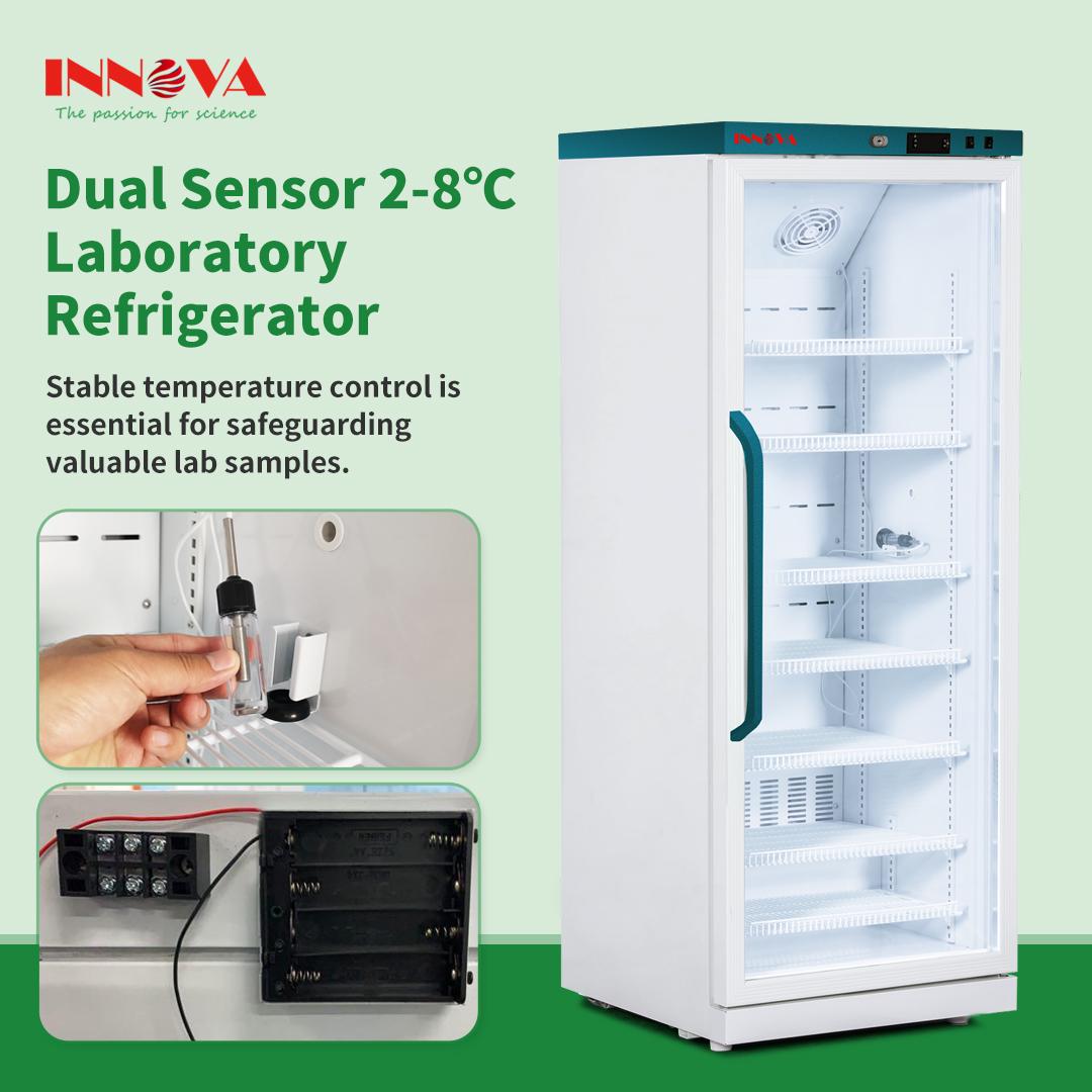 InnovaBioTech's tweet image. Stable temp control is key for lab samples. 
INNOVA Dual Sensor 2-8℃ Lab Fridge ensures ±1°C uniformity, multi-point monitoring, and smart alerts for temp &amp;amp; door. Ideal for pharma, vaccines &amp;amp; research. 
🌐 innovabiomed.com #INNOVABiomed #LabRefrigerator #SampleProtection