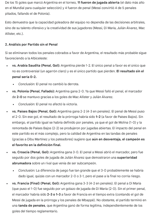cbayancela91's tweet photo. @Leandroar17 @zangadunga @Themec_Oficial @Crackbol10 obvio los haters de messi se hacen los ciegos y no saben del futbol, pero la IA si lo sabe jajaja ARGENTINA SIN PENALES IGUAL ERA CAMPEON https://t.co/ADFJ8okQzP